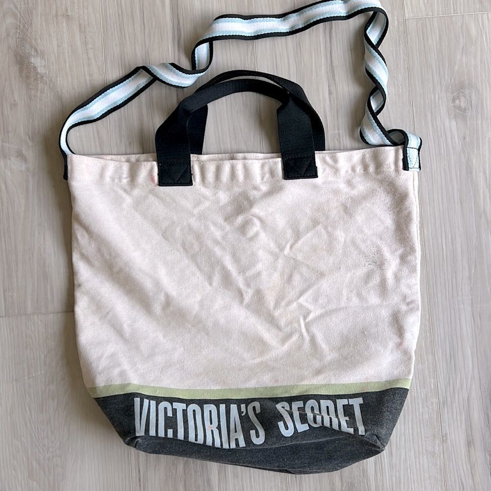 Victoria’s Secret Vintage Canvas Bag Tote Beach Pool